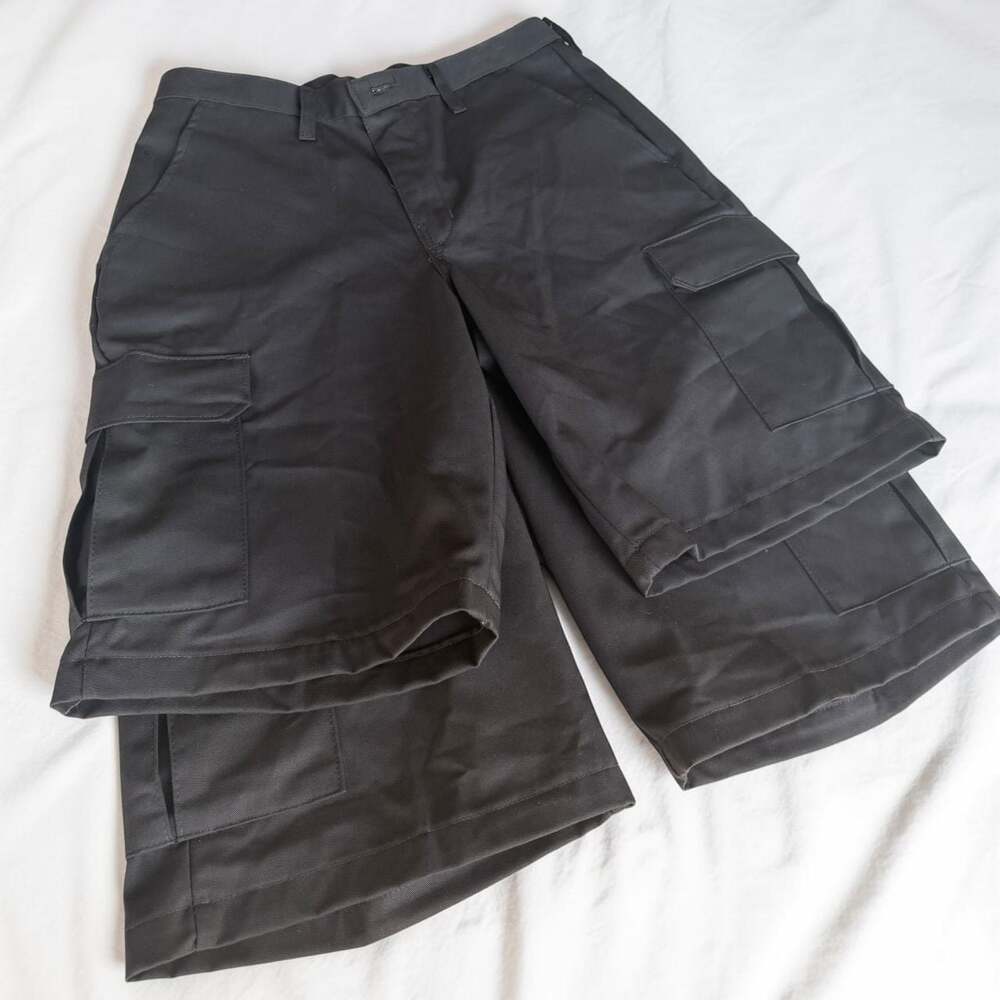 (2) Red Kap Cargo Shorts Black Size 32x12